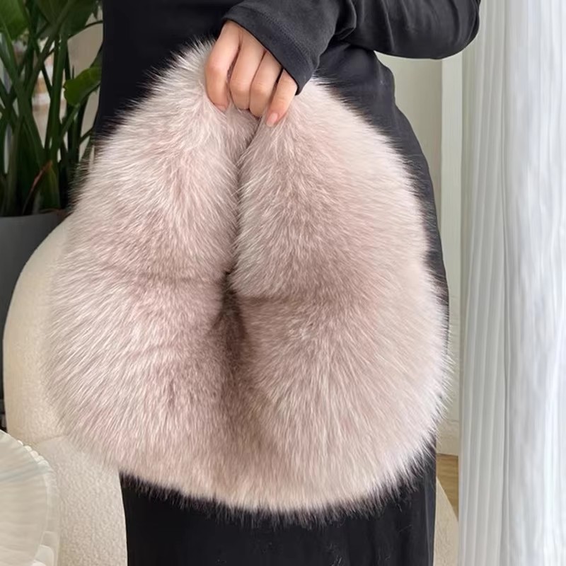 Luxury Bags Tote - Modne, miękkie, pluszowe torebki w kształcie